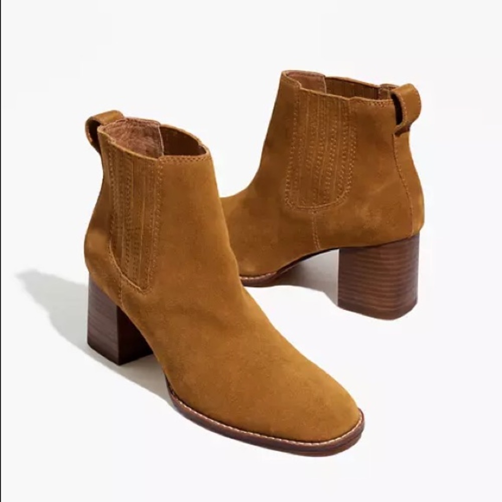 MADEWELL | KAT TAN / BROWN / CAMEL CHELSEA BOOTS